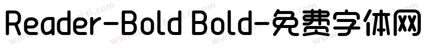 Reader-Bold Bold字体转换